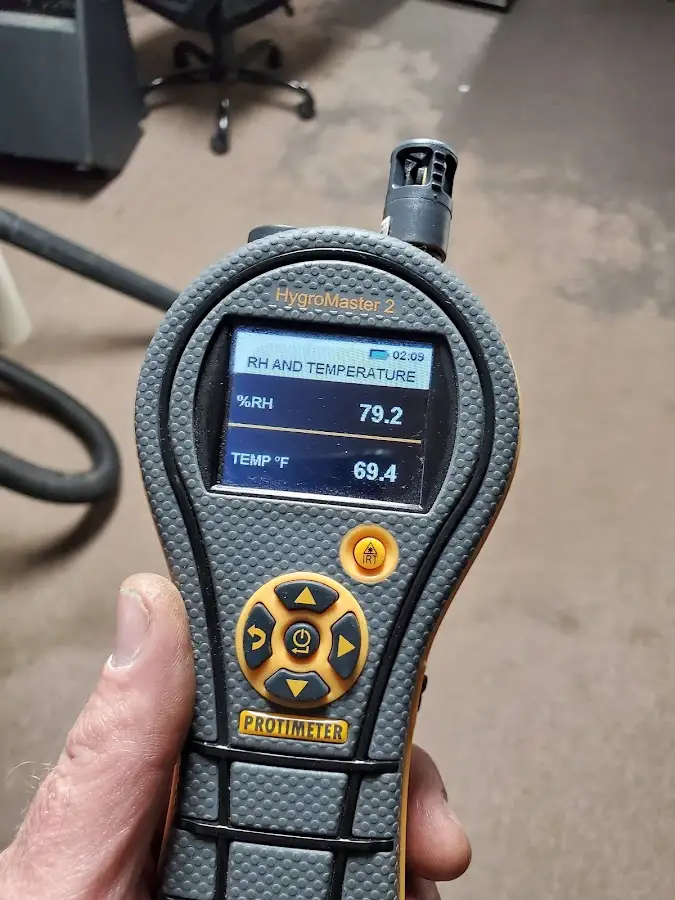 Moisture meter humidity assessment for Fire & Smoke Damage Restoration in Gray